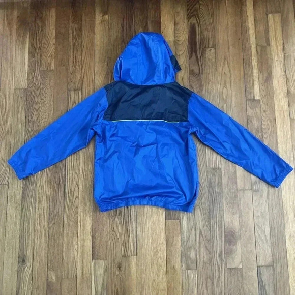 Columbia Anorak Packable Boys/ Girls Windbreaker Bleu Size M 10-12 - Picture 5 of 6